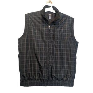 Bolle Storm Water & Wind Resistant Plaid Fully Lined Golf Vest Men's  - Size M